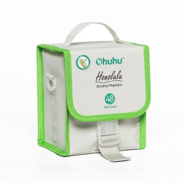 OHUHU Honolulu Alcohol Markers Σετ Μαρκαδόρων 48 Mid-tone χρωμάτων Brush & Chisel